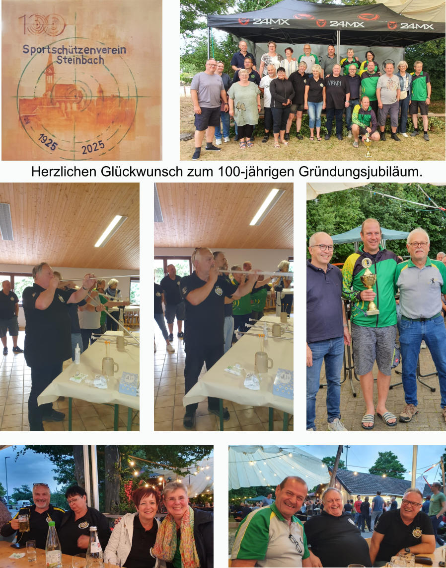 Herzlichen Glückwunsch zum 100-jährigen Gründungsjubiläum.